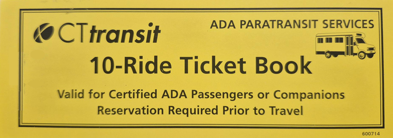 <b>10 Ride Ticket Book/ADA Paratransit</b>