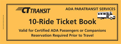 <b>10 Ride Ticket Book/ADA Paratransit</b>