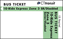 <b>10-Ride Ticket/Senior-Disabled | 3 Zones Express</b>
